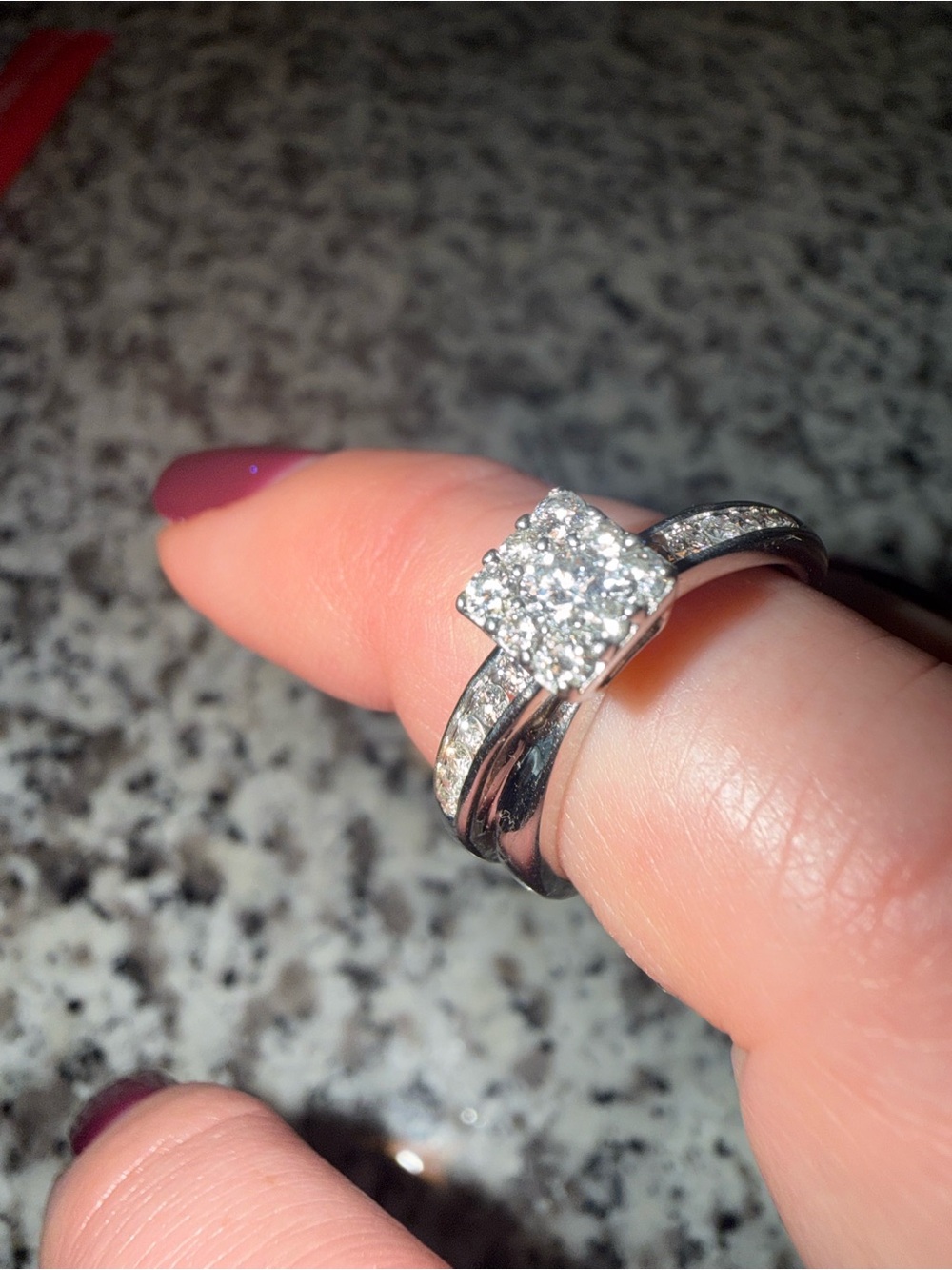 Sterling Silver Engagement Ring